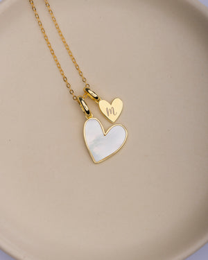 I Love You Initial Necklace (Gold)